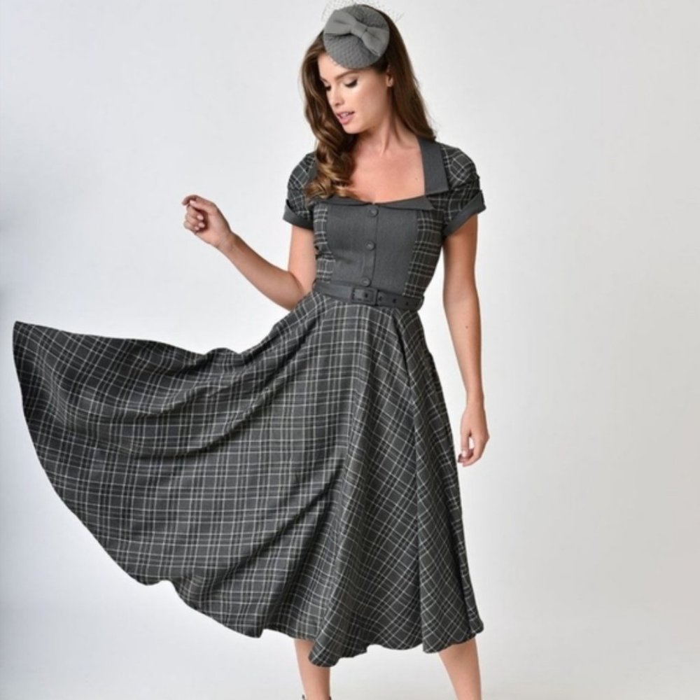 Voodoo Vixen Ella Tartan Dress